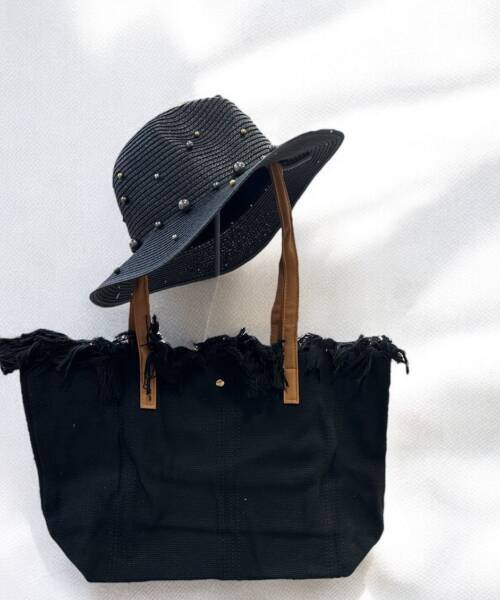 Bolsa Mediana Negra de Playa Mod. 10 0366