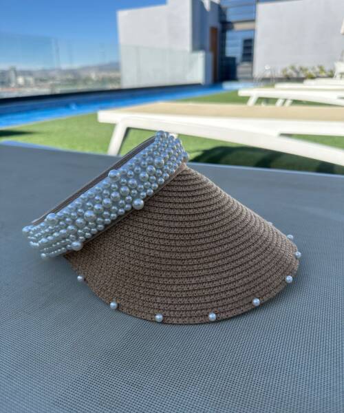 Visera Kaky con Perlas para Dama Mod. 10 1300