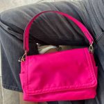 Bolsa Juvenil de Nylon Fucsia Mod. 10 4218