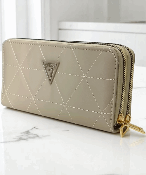 Cartera Beige estilo Abollonado Mod. 10 9059