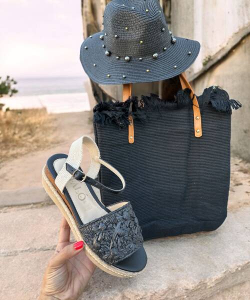 Bolsa de Playa en color Negra Mod. 10 BP128