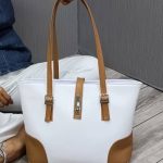 Bolsa Blanco Perforado con Camel Mod. 23 1034