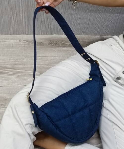 Bolsa Curry Azul Marino Abollonado Mod. 23 4009