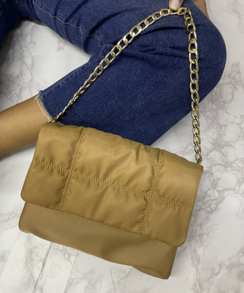 Mini Bolsa Bimba Camel Asa Cadena Mod. 23 9065