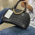 Bolso Abollonado Pongge Negro Mod. 23 9015