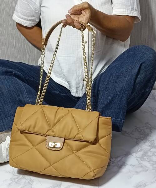 Bolsa Textil Bollón Camel 24 9005
