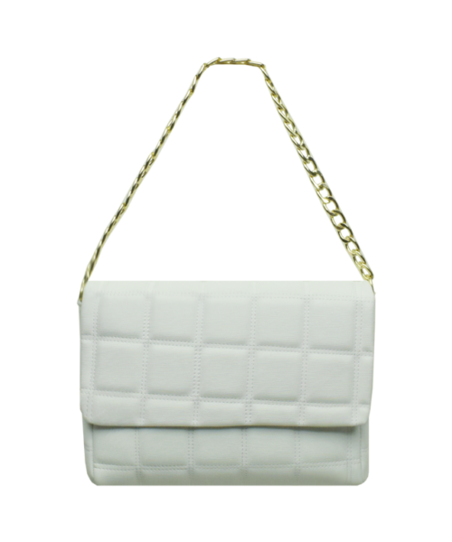 Bolsa Bollon Cuadros Blanca mod. 23 9065