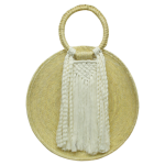 Bolso Redondo Macrame Triangulo 030 4054