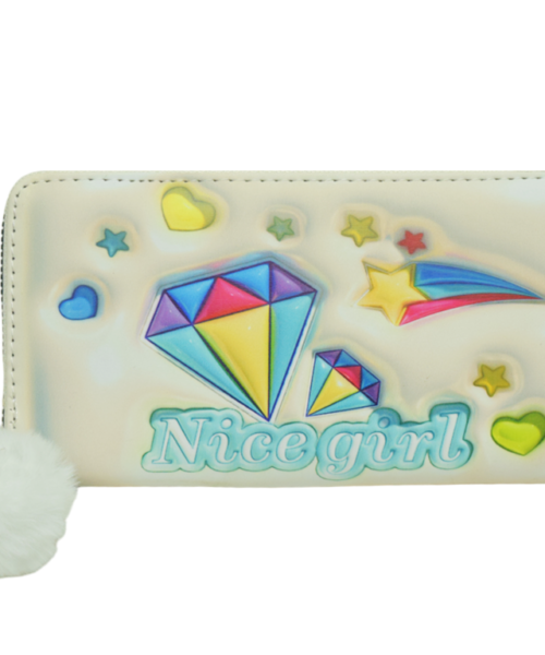 Cartera Blanco Pompom 10 0045