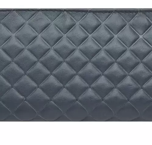 10 1116 Cartera Piel Azul Marino Cierre Sencillo