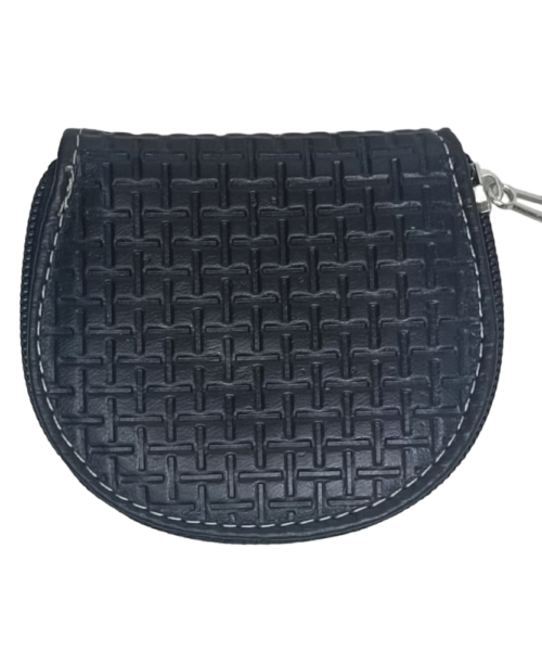 Monedero Piel Varios Colores Tejido Negro Mod. 23 0001