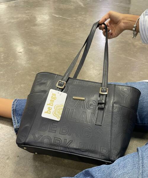 Bolso Negro Aplic Mod. 23 0083