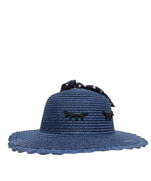 Sombrero Azul con diseño de Pestañas Mod. 10 0660